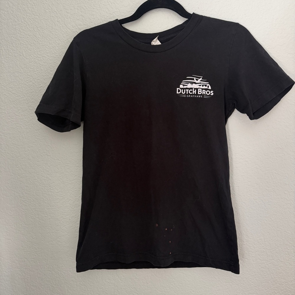 Dutch bros Arizona DBAZ Grayhawk Black T-Shirt with White Chest Logo